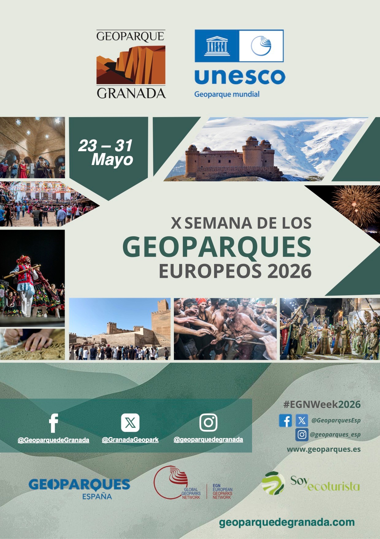Géoparc de Grenade. Geoparque de Granada. Granada Geopark