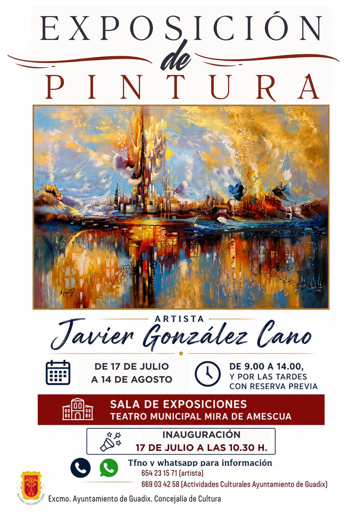 Exposición pintura. Javier González Cano