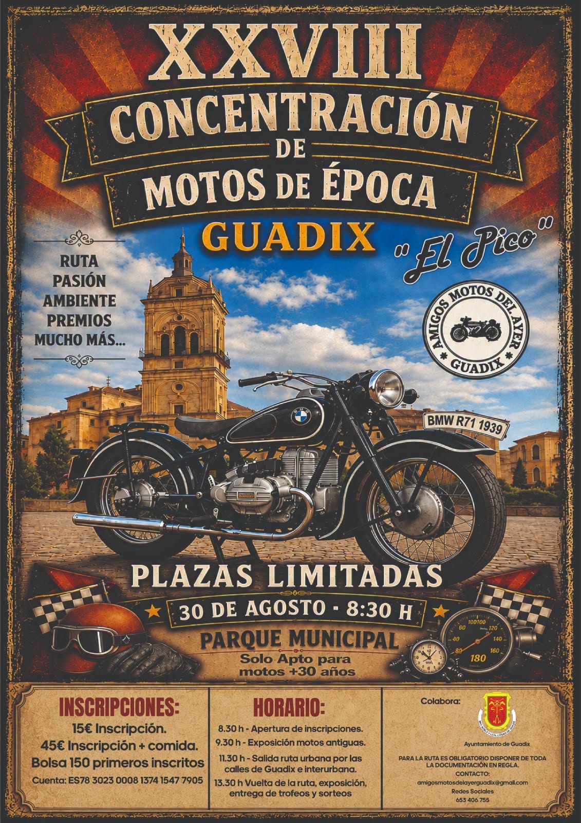 Concentración de motos de época Guadix