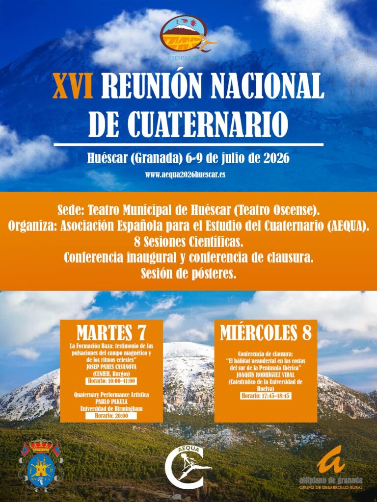 XVI Reunión nacional de cuaternario. Huéscar 