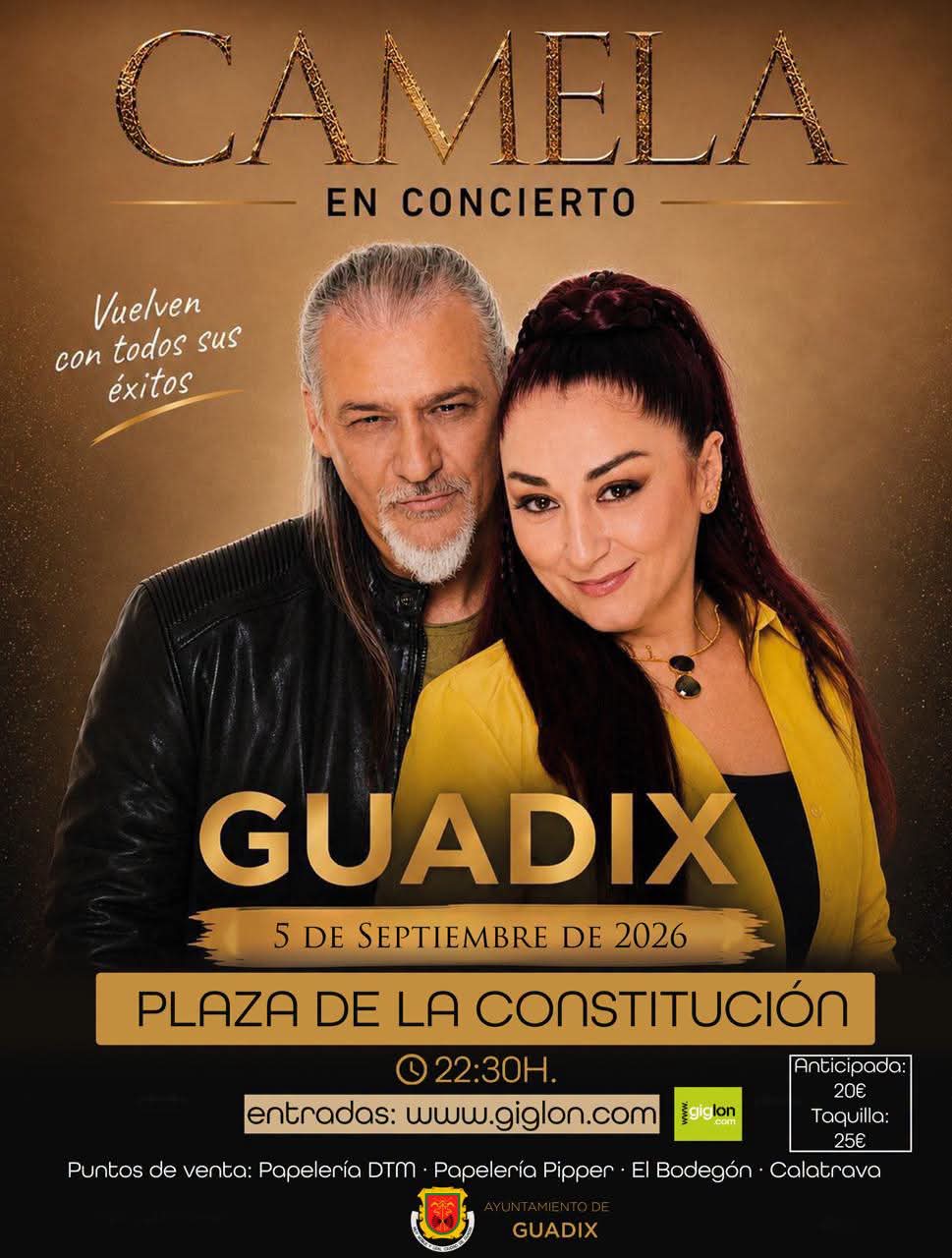 Concierto de Camela Guadix 2026