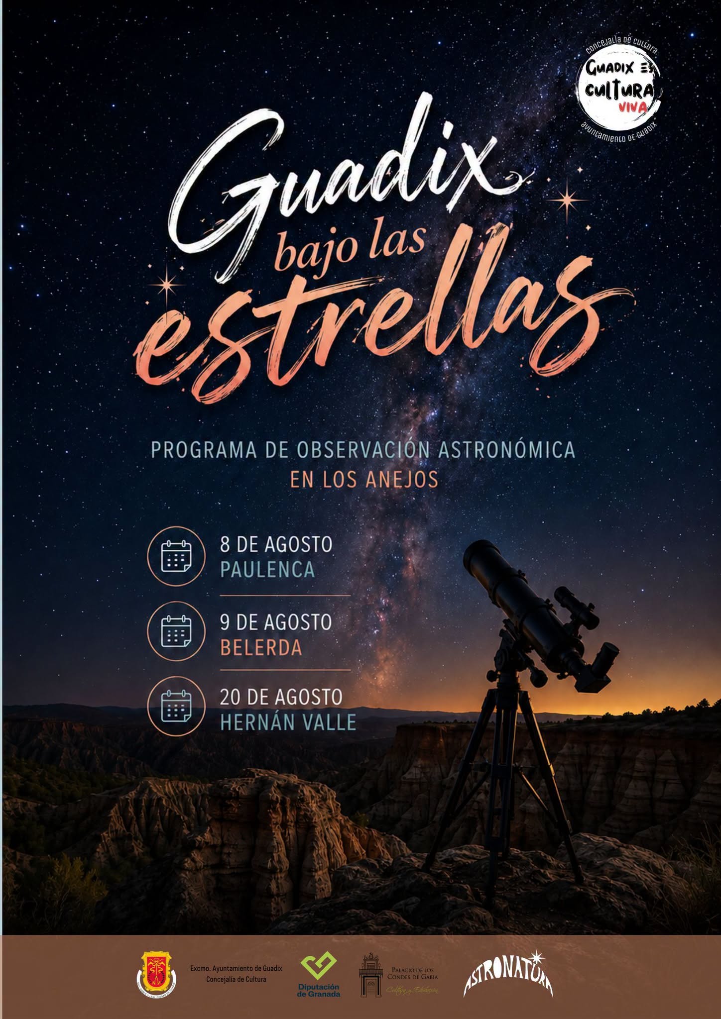 Guadix bajo las estrellas